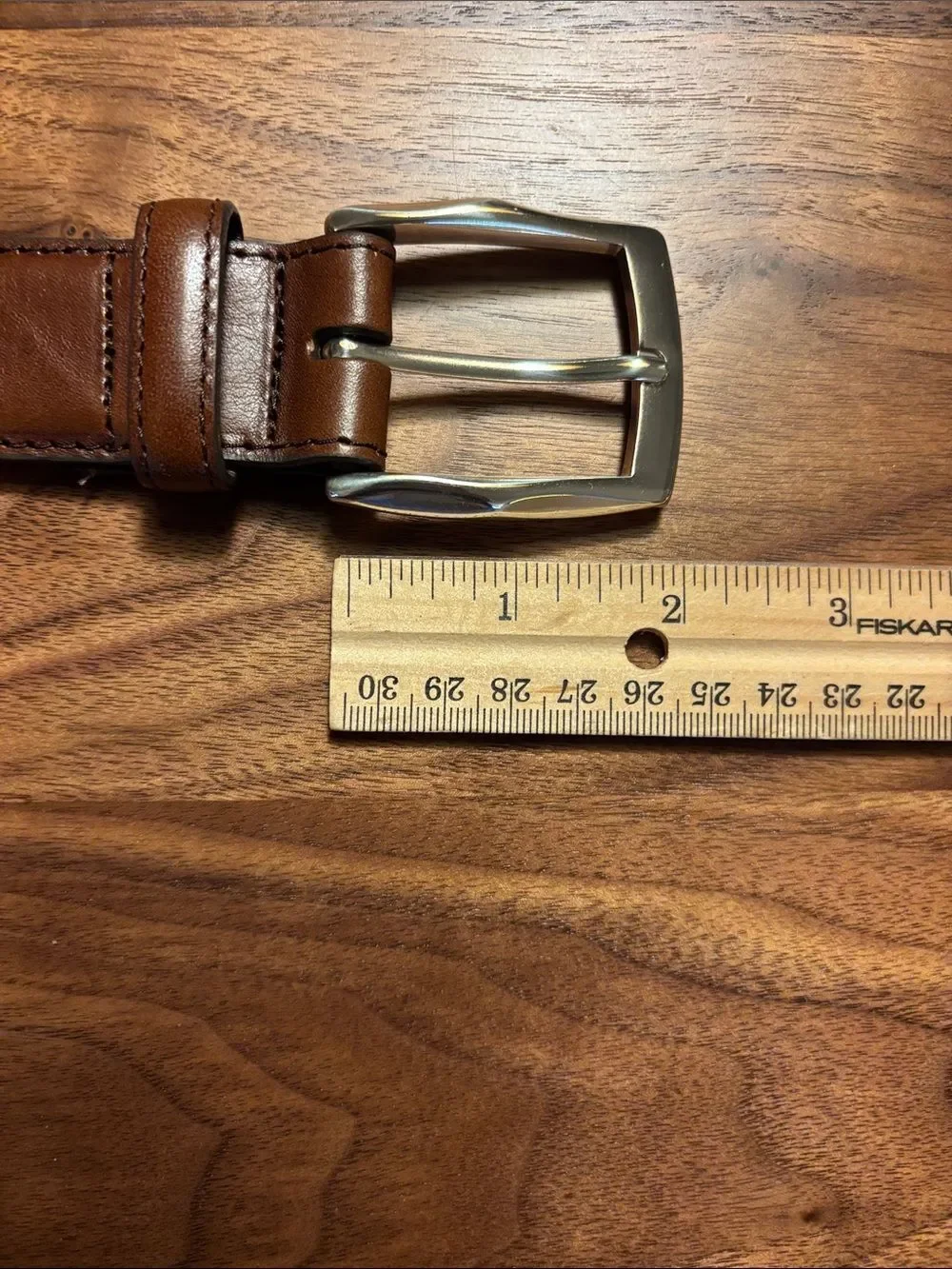 Brighton Classic Men’s Brown Italian Calfskin Leather Belt - 42
